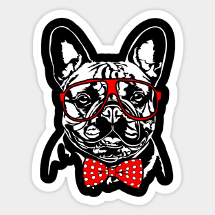 Funny Cute French Bulldog mom dog lover Sticker